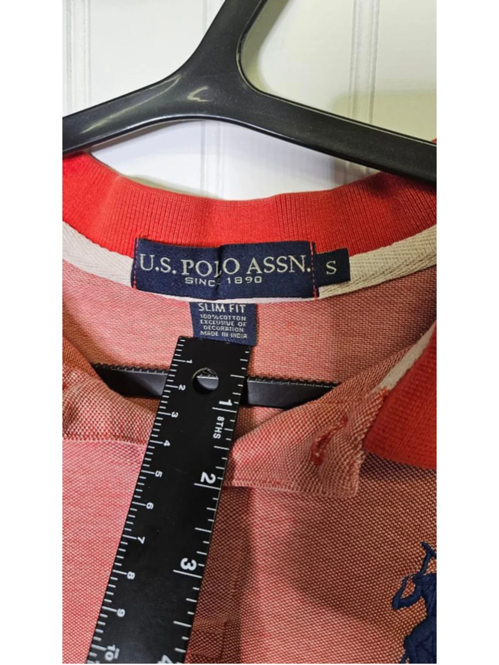 Men's U.S. Polo Assn. Red Slim Fit Polo Shirt S